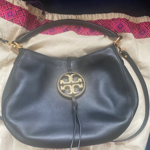 Tory Burch Mini Miller Leather Hobo Bag - Picture 11 of 11
